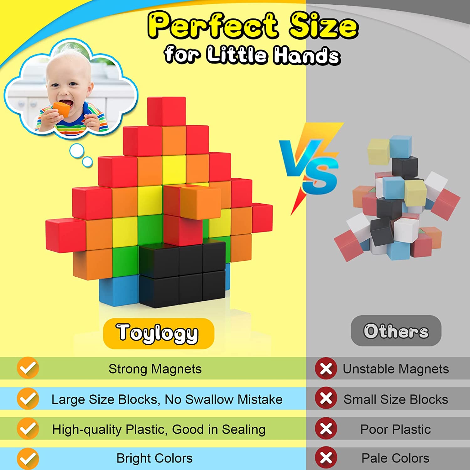 New 30Pcs Magnetic Tiles Building Blocks Kids Toys Gifts For Boy Girls