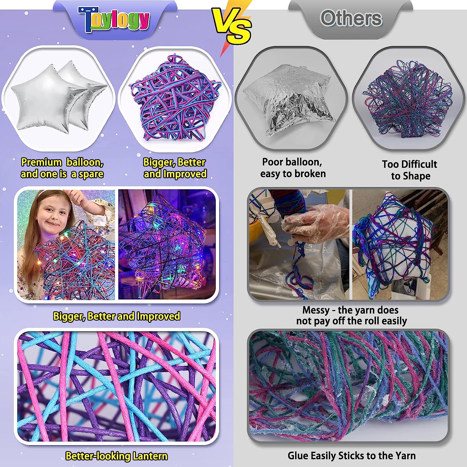 3D String Art Kit for Kids-Arts and Crafts for Girls Ages 8-12,Makes  Light-Up La